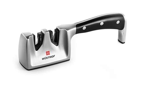 Wusthof Ikon Knife Sharpener Pull Through Hand-Held Stainless Steel ...