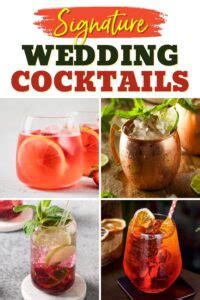 30 Best Signature Wedding Cocktails - Insanely Good