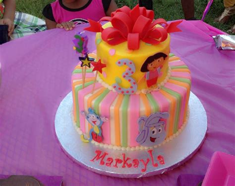 Dora cake Dora Cake, Party Time, Birthdays, Birthday Cake, Parties, Cakes, Desserts, Kids, Food