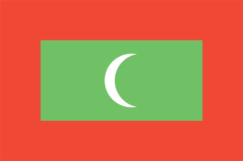 Maldivian Flag (Flag of Maldives)