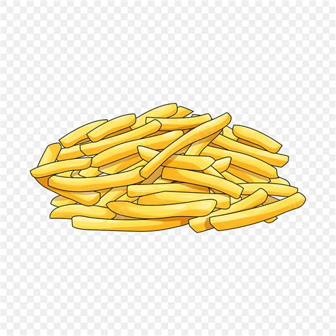 French Fried Vector Hd Images, French Fries Vector, Potato, French Fries, Snack PNG Image For ...