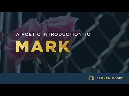 The Book Of Mark: An Introduction | Spoken Gospel | SermonSpice