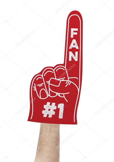 Number 1 fan foam hand — Stock Photo © Goir #103175308