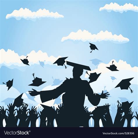 Graduation background Royalty Free Vector Image