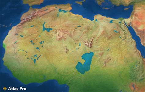 I made a Map of the Green Sahara / African Humid Period : r/geography