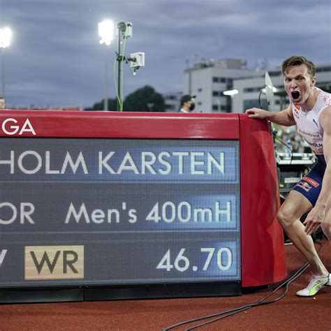 400M Hurdles World Record - Muhammad Breaks World Record In 400m ...