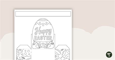 Easter Egg Basket – Template | Teach Starter