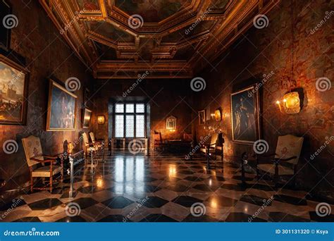 One of the State Rooms in the Wawel Castle, Krakow Poland Editorial ...