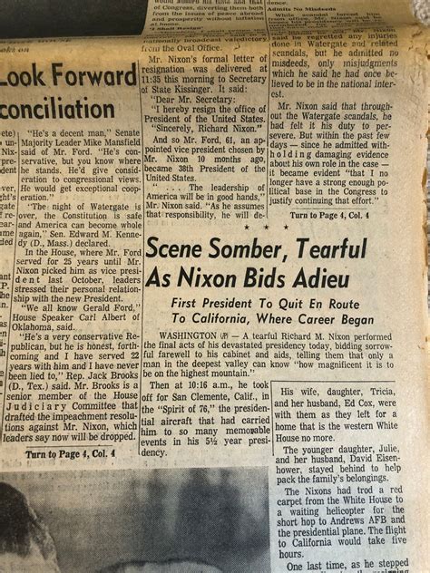 Vintage The Blade Newspaper Toledo Ohio August 9 1974 | Etsy