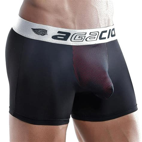 Agacio - Mens Comfortable Soft Boxer Trunk Mesh Pouch Enhancing Tight Shorts Underwear - Walmart ...