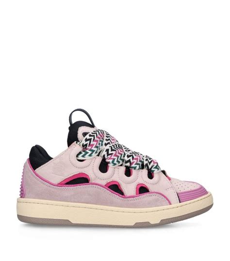 Mens Lanvin pink Curb Sneakers | Harrods # {CountryCode}