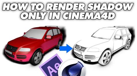 Render Shadow only in Cinema4D and After Effects | EASY TUTORIAL | How ...