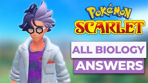 All The Biology Answers In Pokemon Scarlet & Violet