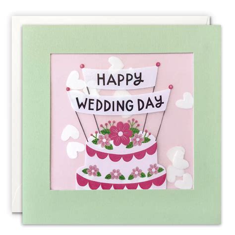 Happy Wedding Day Card - Magpies Nest