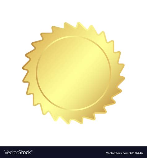 Gold badge Royalty Free Vector Image - VectorStock