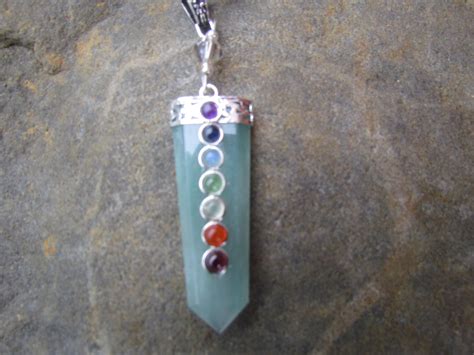 Aventurine Chakra Balancing Necklace by TheStrokeofMidnight