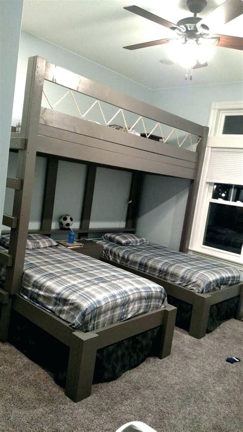 bunk beds for three with storage ikea desk adults amazon | Bunk bed rooms, Bunk bed designs ...