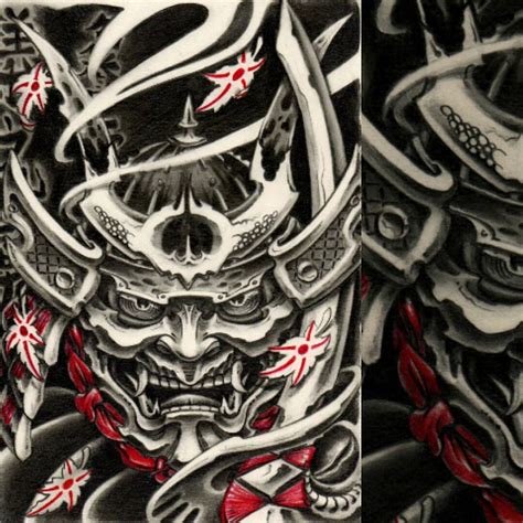 alex vass trên Instagram: “Samurai kabuto sketch part of a sleeve # ...