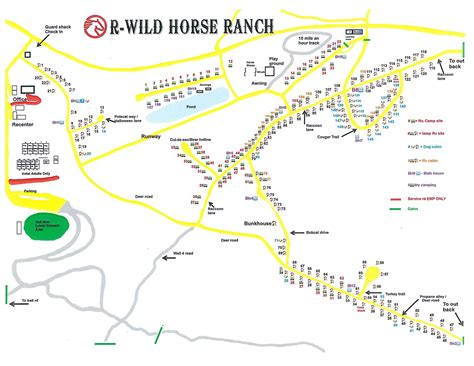 Cabin Map – R Wild Horse Ranch