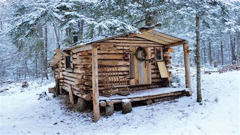 Winter Wonderland. A Relaxing Snow Storm At The Log Cabin. - YouTube