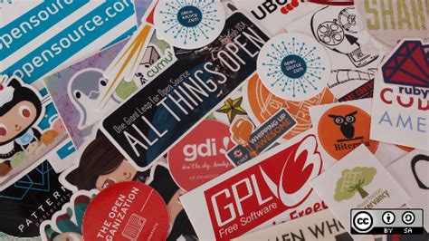 Sticky situation: The serious business of stickers in open source | Opensource.com
