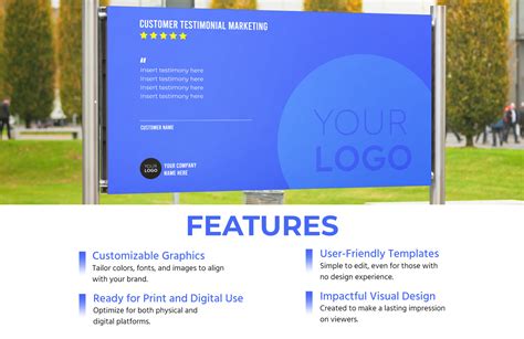 Customer Testimonial Marketing Sign Template in PDF, Word - Download | Template.net