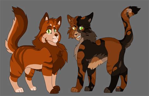 Firestar x Spottedleaf kits comm by Selene984 on DeviantArt