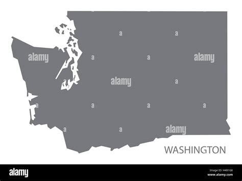 Washington state map hi-res stock photography and images - Alamy