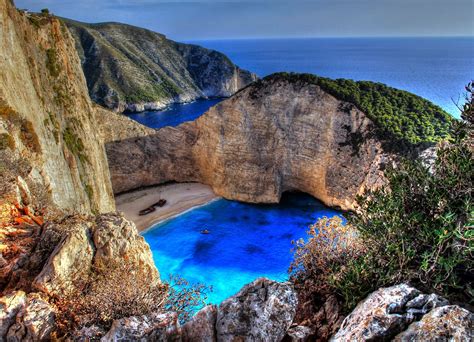 Just For Fun.....: Navagio Beach Sunset or Shipwreck Beach ( Zante )