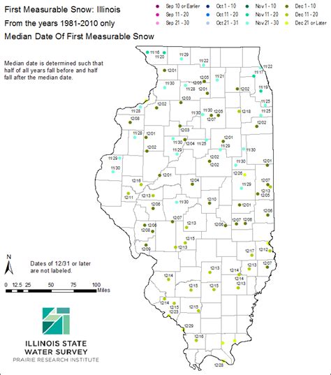 First Snow in Illinois – Illinois State Climatologist