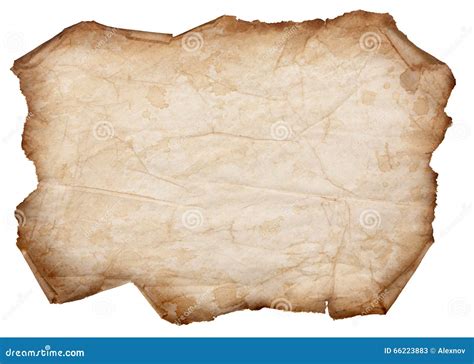 Old Torn Paper Scroll Isolated on a White Background Stock Image ...