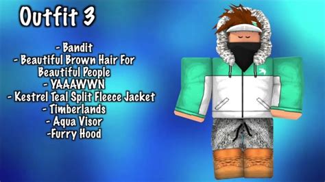 Cool outfit idea for roblox!! Beautiful Brown Hair, Aqua, Teal, Bandit ...