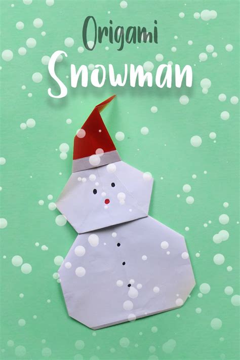 How to make Origami Snowman - 92Crafts | Origami easy, Origami snowman, Paper ornaments