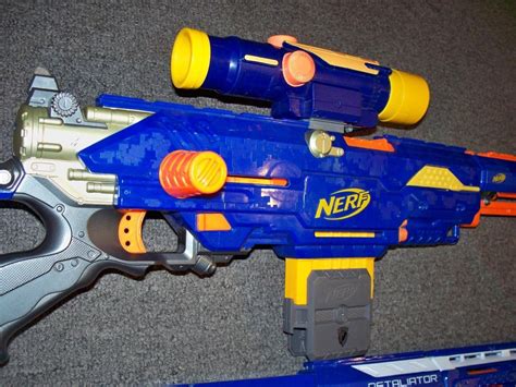 SNIPER Complete Nerf N -Strike Longstrike CS-6 Rifle ELITE Gun Barrel Scope lot | #1841527350