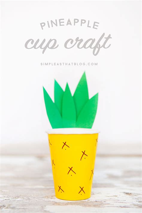 Pineapple Cup Craft