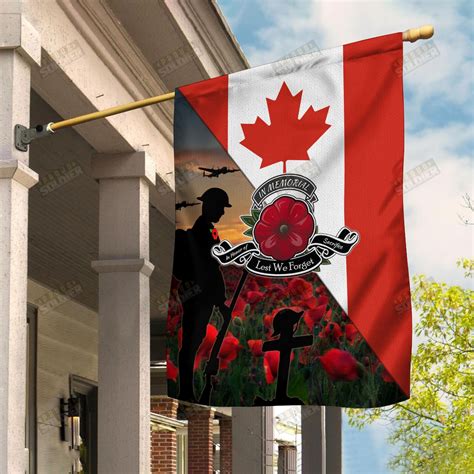 Canada veterans lest we forget outdoor flag - USALast