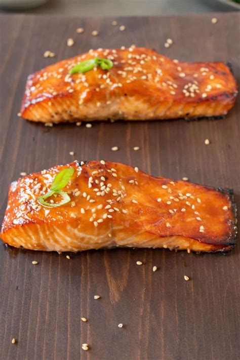 Teriyaki Glazed Salmon Recipe - Culinary Ginger