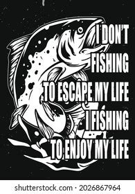 Fishing Quote Poster Design Vintage Styleeditable Stock Vector (Royalty Free) 2026867964 ...