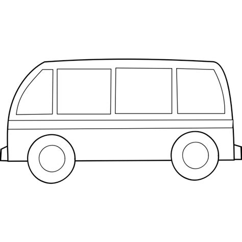 Bus outline vector | Free SVG