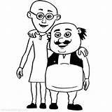 Motu Patlu Coloring Pages sketch template