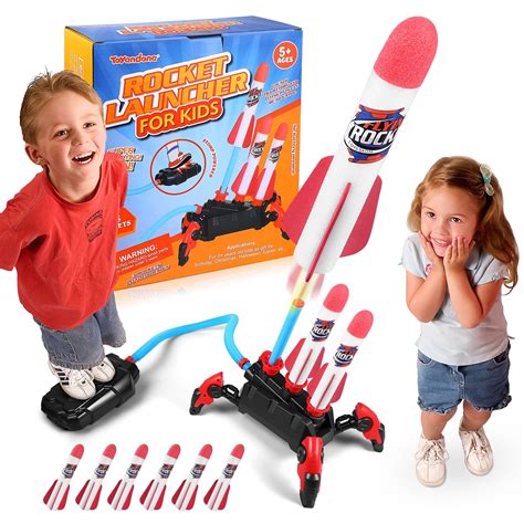 TOYANDONA 1 Set Outdoor Rocket Launcher Toy Kids Air Rocket Launcher ...