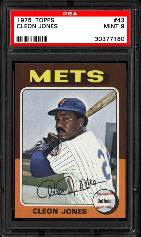 1975 Topps Cleon Jones | PSA CardFacts®