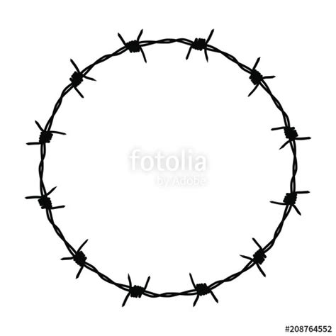 Barbed Wire Circle Vector at Vectorified.com | Collection of Barbed ...