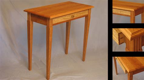 Tapered Leg Side Table with Drawer - Passion for Wood