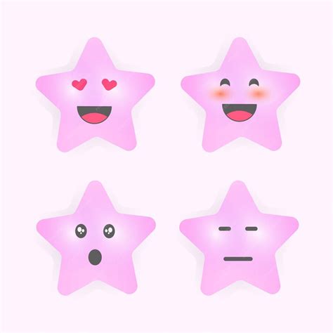 Premium Vector | Set of cute face expressions