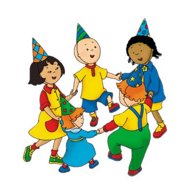 Caillou and His Friends Having A Party transparent PNG - StickPNG