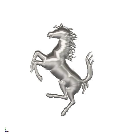 Ferrari horse logo 3D model 3D printable | CGTrader