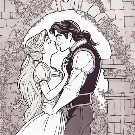 Rapunzel and Eugene almost by Saori5 on DeviantArt