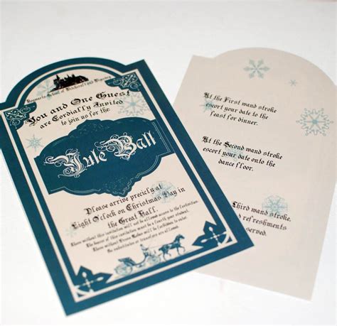 Yule Ball Invitation for Hogwarts, on Christmas day - Sparkly Harry ...