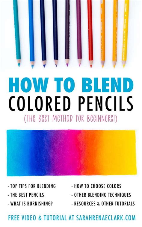 How to Blend Colored Pencils - The Best Method for Beginners | Blending ...